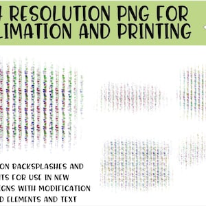 Bead Curtain  Watercolor Sublimation Background Backsplashes - Digital Use Allowed