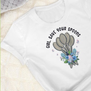 Chronic Illness Spoonie Spoon Theory Sublimation  Design PNG - Instant Download