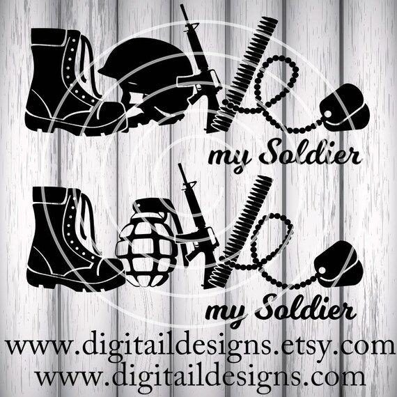 Love Army SVG png dxf eps ai fcm Cut File | Etsy
