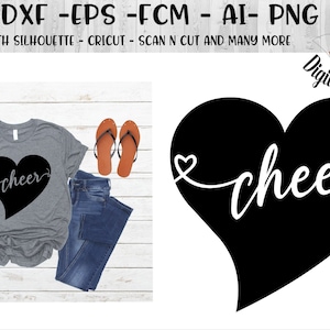 Cheer SVG - Cheerlife SVG -  Cheerleader - Silhouette Cameo - Cricut - dxf - png - eps - fcm - ai - Cheerleader SVG