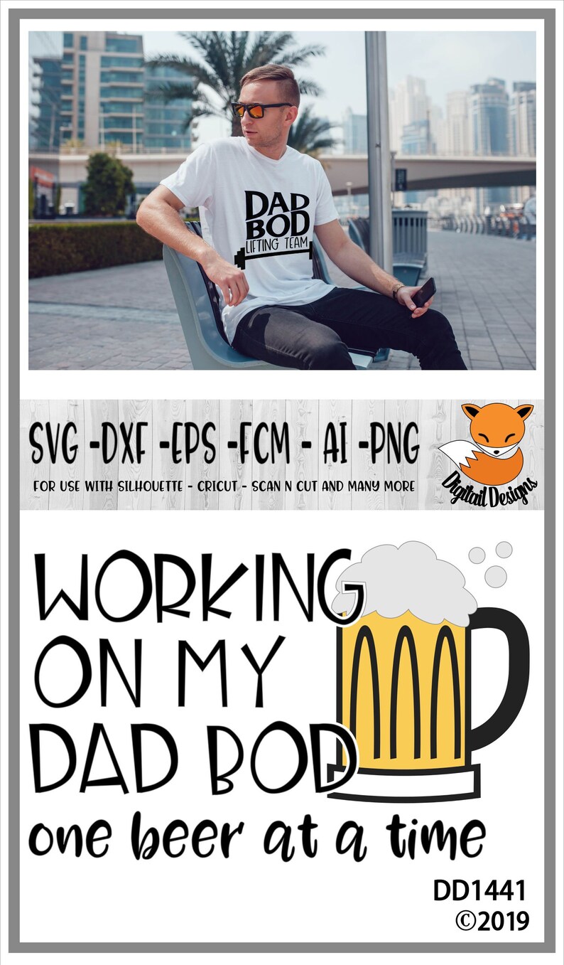 Download Dad Bod SVG dxf png eps fcm ai Cut file | Etsy
