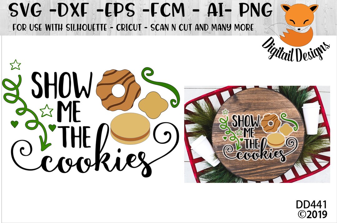 Cookie SVG - Dxf - Png - Eps - Ai - Fcm - Cricut - Silhouette - It's ...