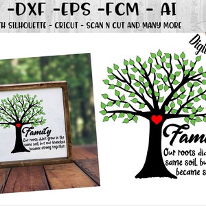 Adoption Family Tree SVG - Adopted Baby SVG - dxf -png -eps -ai -fcm - Silhouette - Cricut - Scan n Cut - Commercial Use