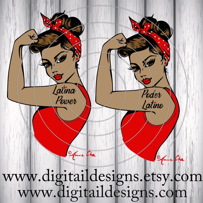Download Latina Power SVG eps ai dxf Cut file Silhouette | Etsy