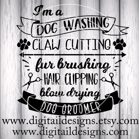 Dog Groomer SVG dxf fcm eps ai png Cut File Etsy Dog Groomer SVG dxf fcm eps ai png Cut File Etsy