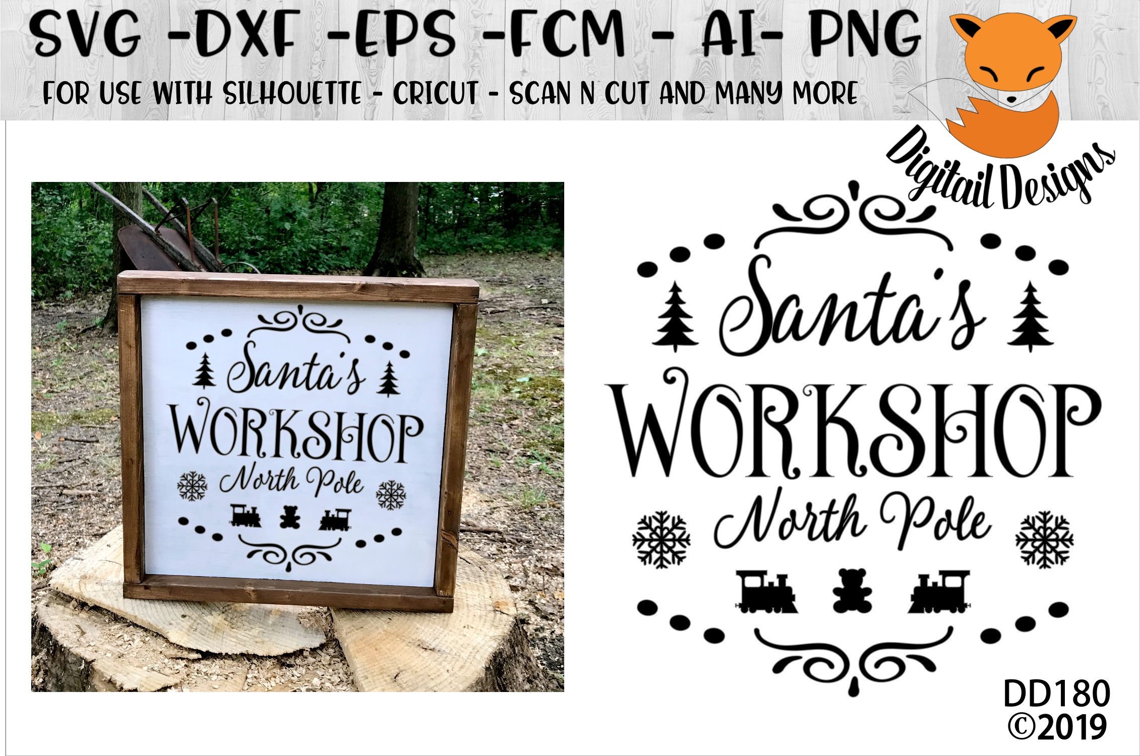 Santa's SVG Png Fcm Eps Dxf Ai Cut File — free download