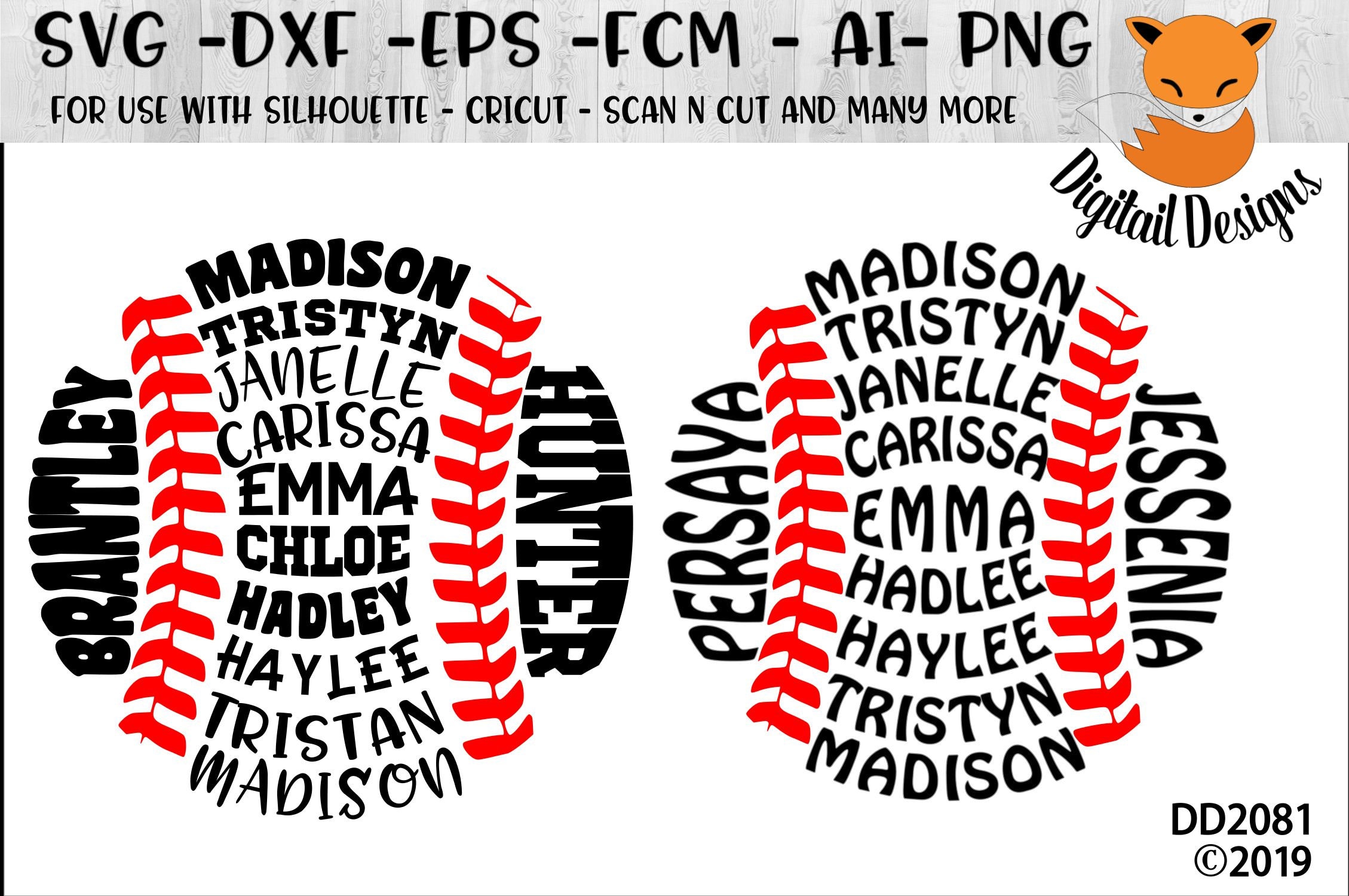 Your Custom Baseball Names Word Art SVG - png - fcm - eps - dxf - ai …