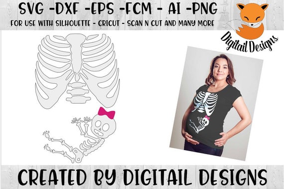 Download Baby Girl Skeleton Svg Png Dxf Eps Fcm Ai Cut File Etsy