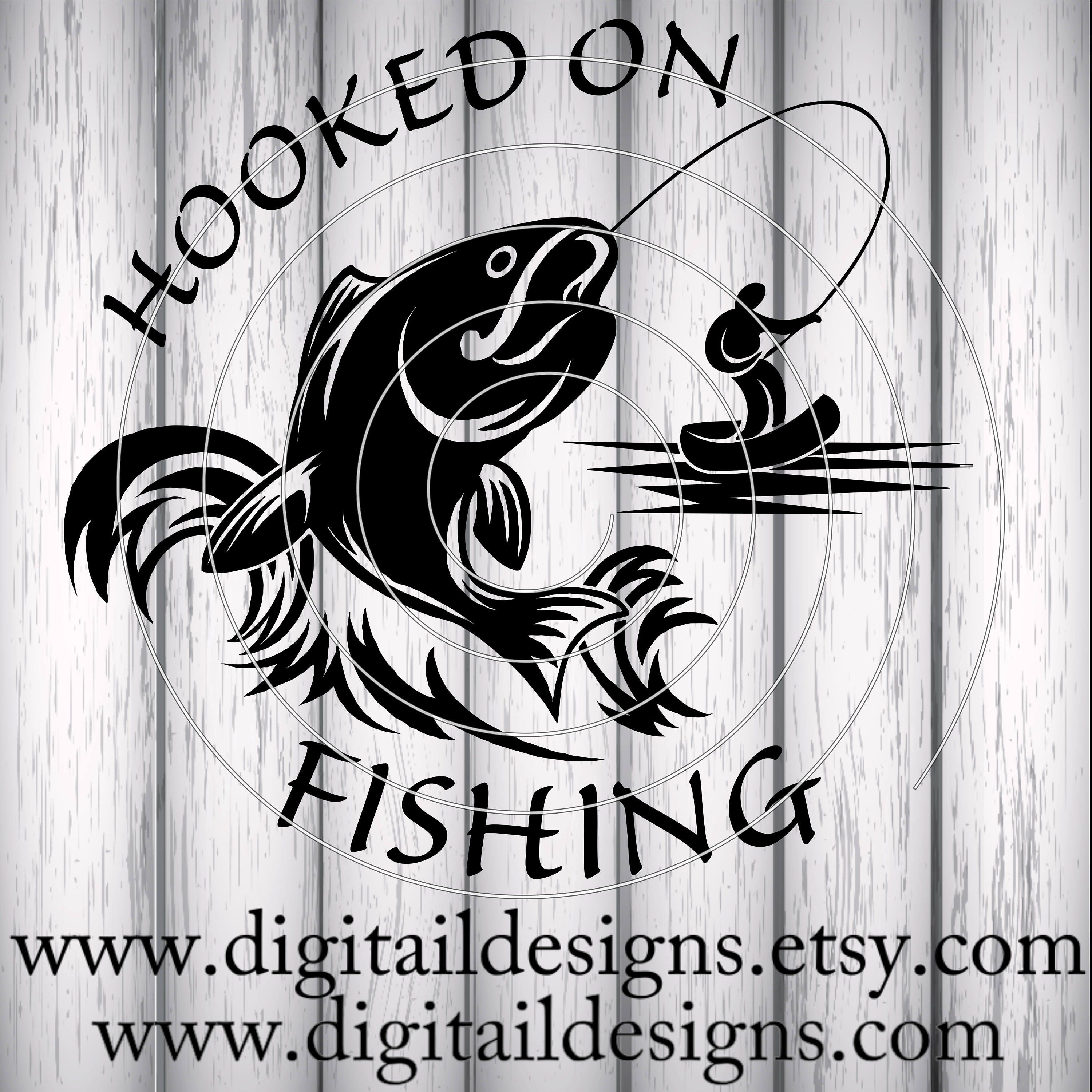 Download Fishing SVG png fcm eps dxf ai Cut File | Etsy