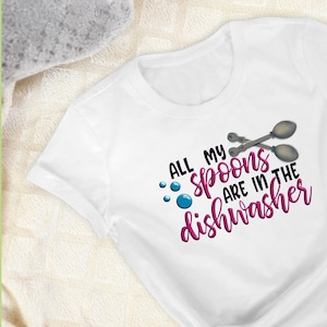 Chronic Illness Spoonie Spoon Theory Sublimation  Design PNG - Instant Download
