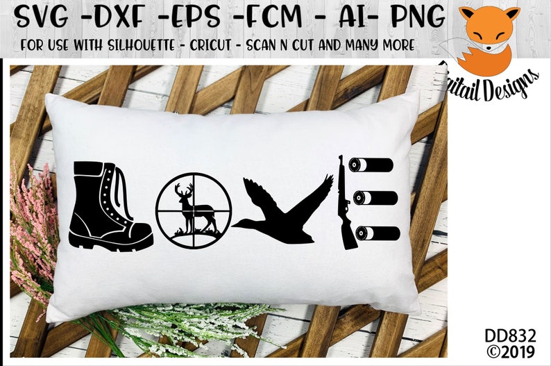 Hunting Love Svg Png Fcm Eps Dxf Ai Cut File Etsy