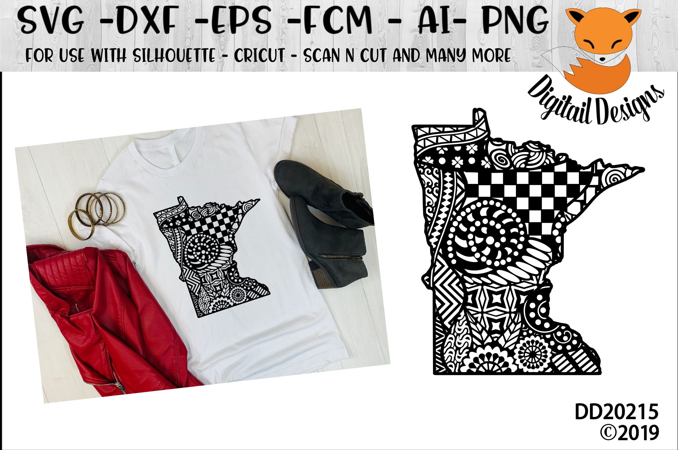 Download Minnesota Svg Minnesota Zentangle Dfx Png Eps Ai Etsy