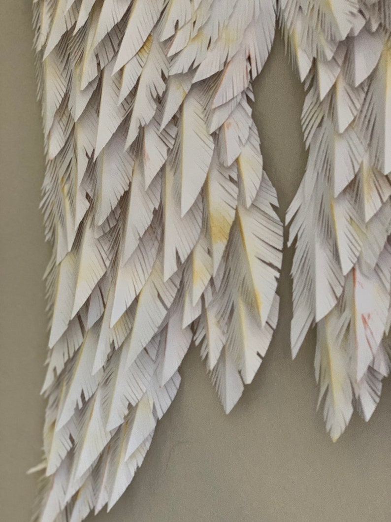 Paper Feathers/paper Wings/paper Angel Wings/nursery Paper Etsy
