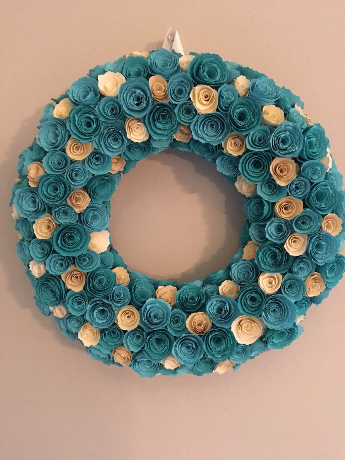 Paper Flowers /turquoise Paper Flowers/yellow Paper 