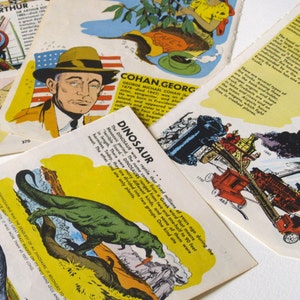 12 páginas de ilustraciones de arte, enciclopedia vintage diario basura de papel Art Linkletter's Picture para niños artesanías collage tarjeta haciendo ensamblaje