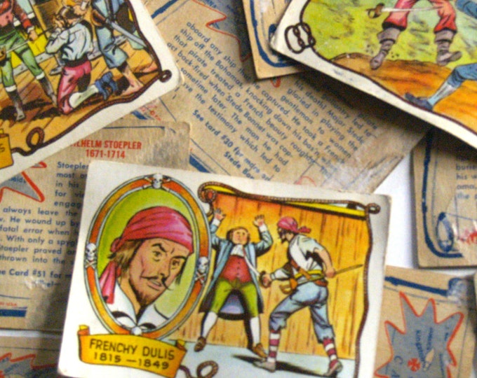 Lot of 12 Pirate Trading Cards Tobacco or Gum Cards From Etsy