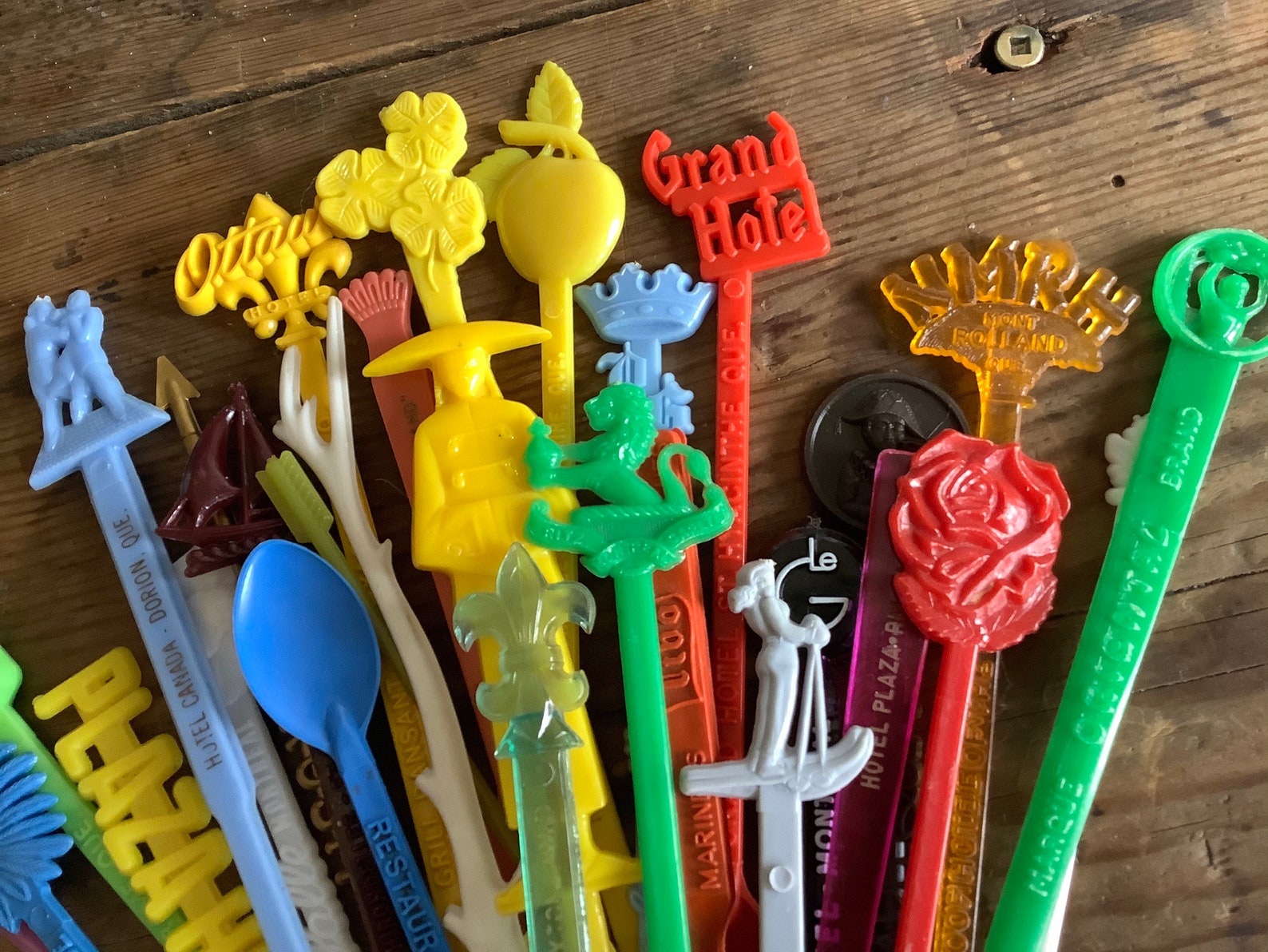 Vintage Swizzle Stick Big Lot 80pc Collection Bar Decor or Etsy UK