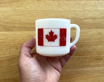Caneca com bandeira do Canadá, vintage, federal, EUA, copo de vidro para leite, café, à prova de calor, folha de bordo canadense, presente para mãe, pai, cabana, caça, acampamento, chocolate quente