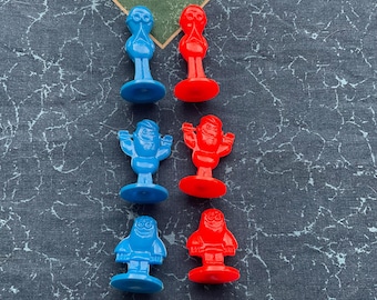 Peças de reposição pequenas, escolha uma (1) Parker Brothers ninny’s xadrez numbskull cérebro vermelho azul homens pessoas jogo de tabuleiro peças