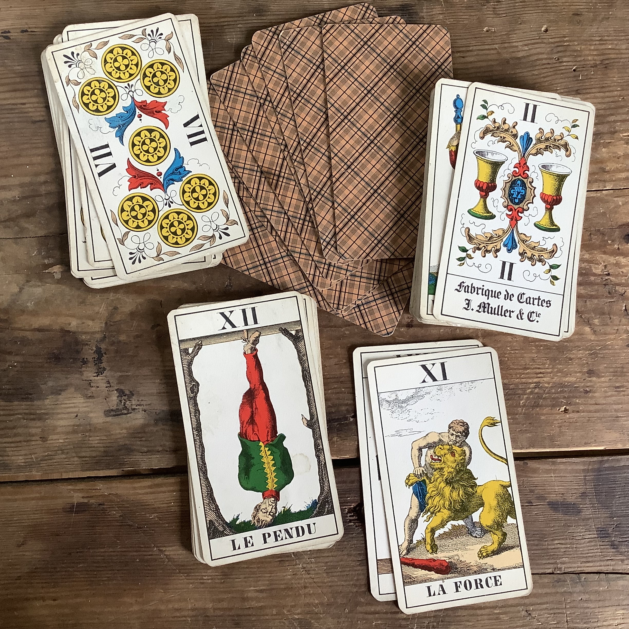 Tarot Replacement Card Single IJJ Swiss French 1970s Us Games