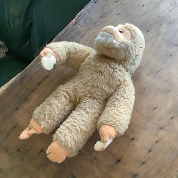 Steiff ? Vintage Monkey Ape Stuffed Animal Felt Paws