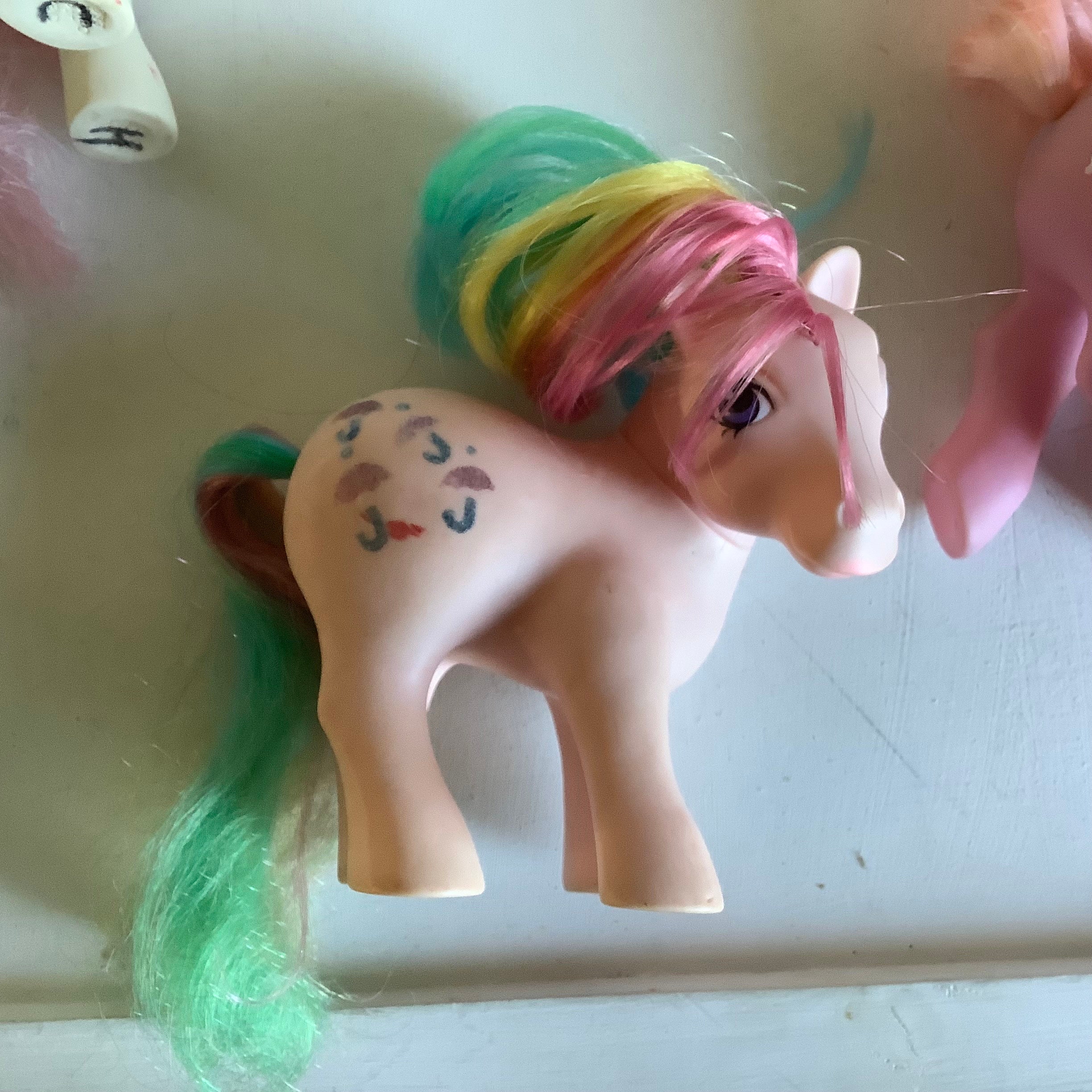 【love pony】 Vintage 1991 Hasbro G1 MLP My Little Pony Color Swirl Ponies