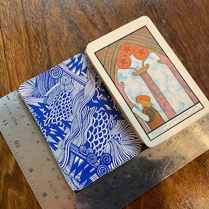 Carte de remplacement de tarot Tarot du Verseau (ton clair) utilisé seul dos bleu remplacer perdu créer pont de pie cadeau artisanat sorts autel méditer