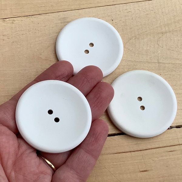 Big white coat buttons, 3 large flat matte white matching vintage plastic satin texture collectible, sweater purse closure 1960s nos