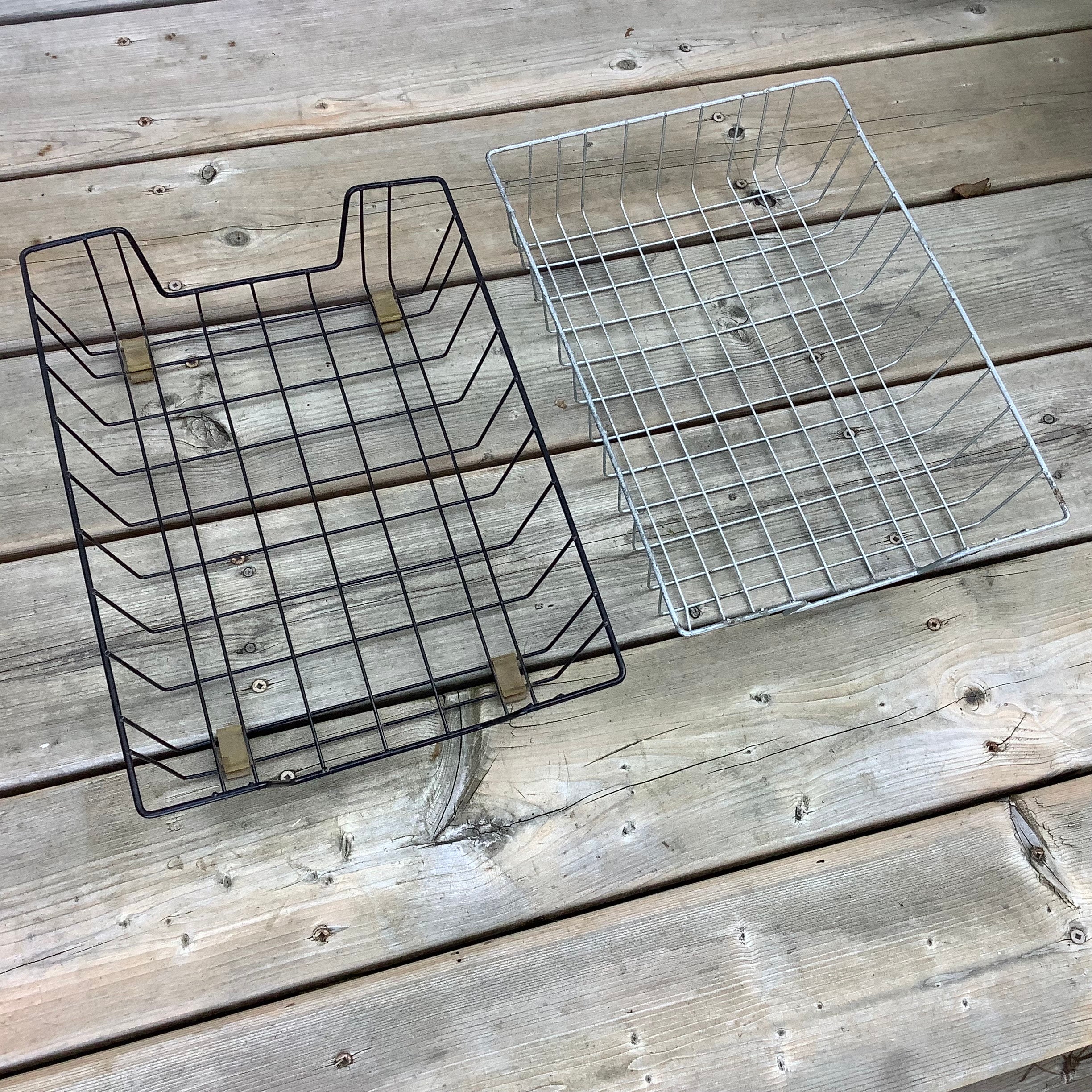 1950s Wire Fishing Basket. French Fish Basket. Industrial Kitchen