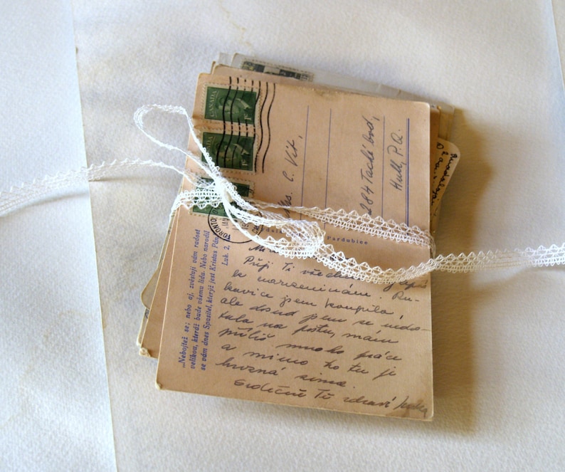 Used Postcards 12 Pc Vintage Handwritten Messages to Family Etsy