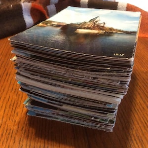 Vintage postcards lot 12 unused mixed pack of travel card, use for wedding guest book, from usa canada europe, write letters send mail