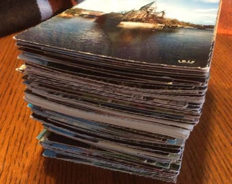 Vintage Postkarten Lot 12 unbenutzte gemischte Packung von Reisekarten, für Hochzeitsgästebuch, aus den USA und Kanada