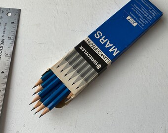 Staedtler Mars Lumograph 3H 100 Vintage Box of 12 Drafting Pencils