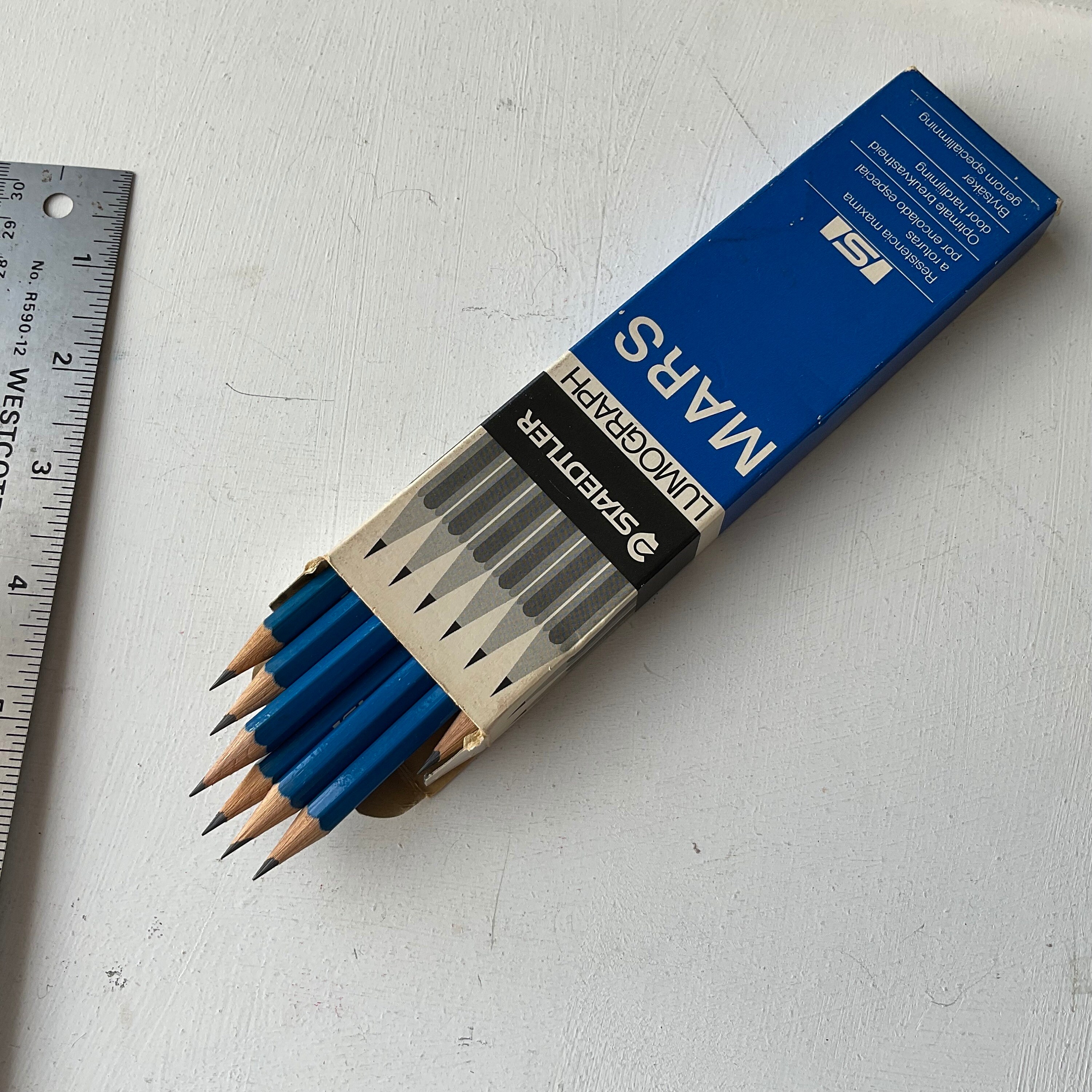 Staedtler Mars Lumograph 3H 100 Vintage Box of 12 Drafting
