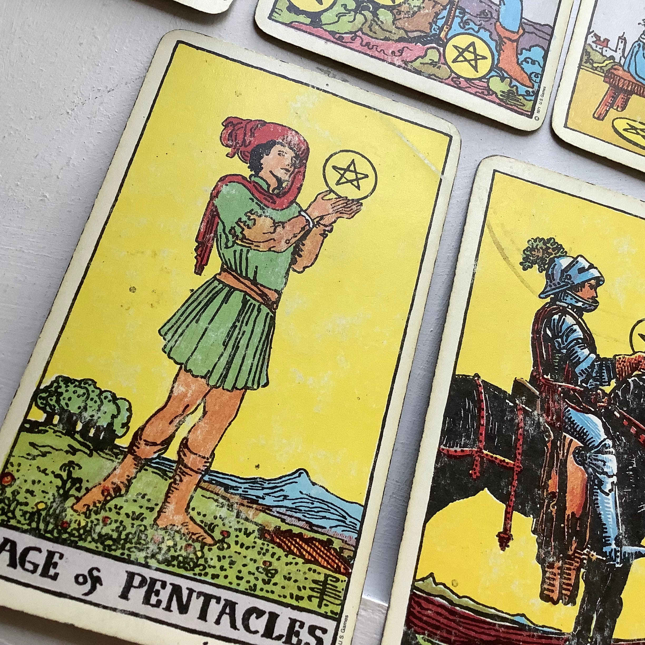 Tarot Replacement Card USED Single Rider Waite 1971 US Games