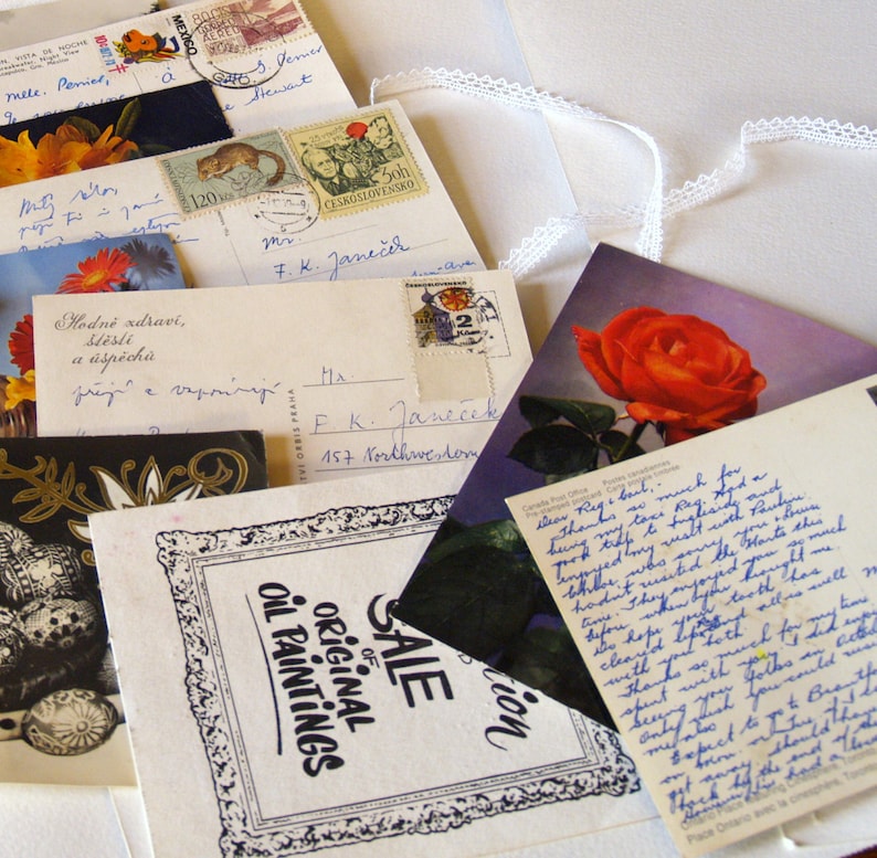 Used Postcards 12 Pc Vintage Handwritten Messages to Family Etsy