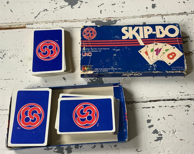 Vintage Skipbo Cards Complete Set With Box Etsy