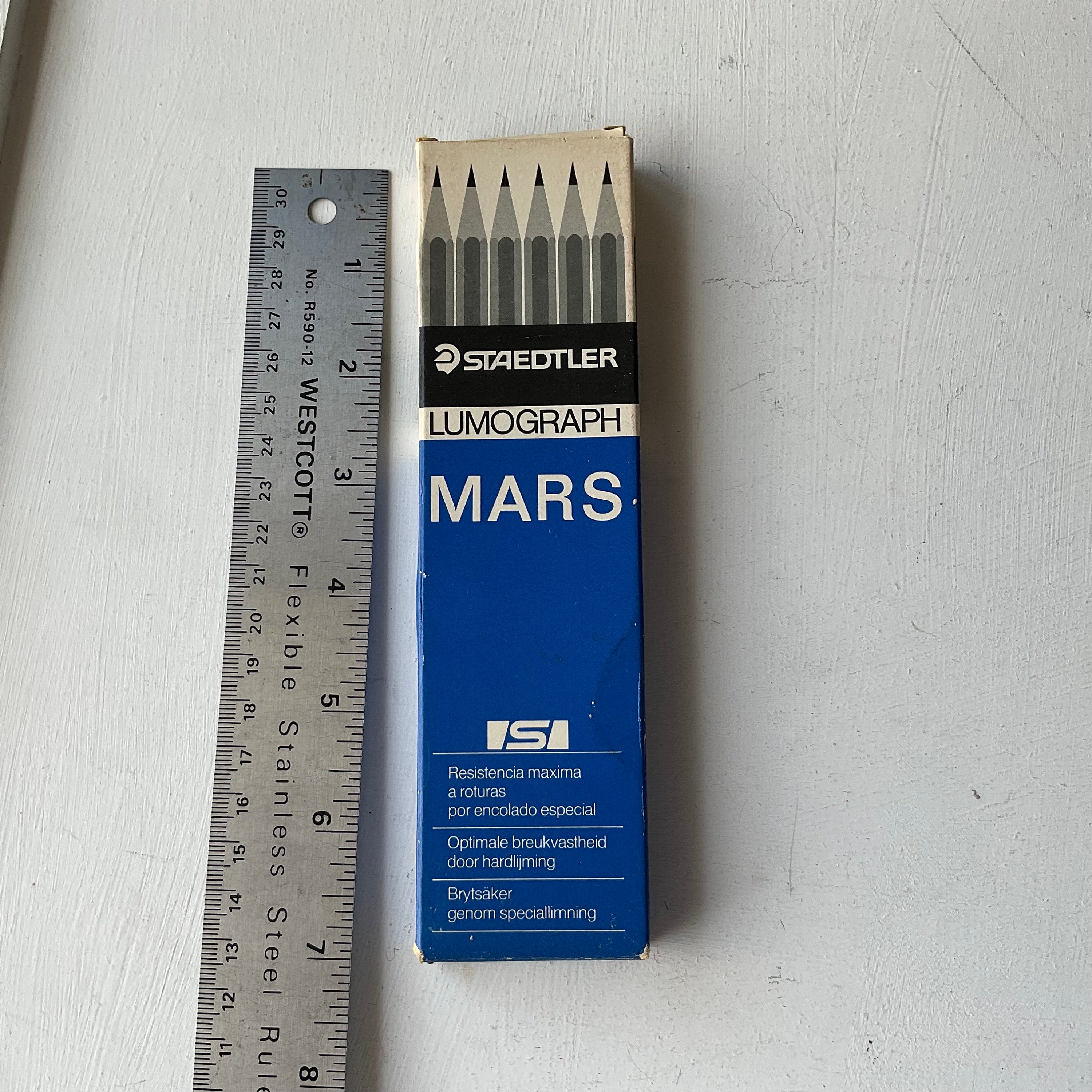 Staedtler Mars Lumograph 3H 100 Vintage Box of 12 Drafting Pencils