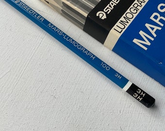 筆記具 vintage STEADTLER MARS LUMOGRAPH EXEXB Vintage Mars Staedtler Pencil Tin Box With 6 Lumograph