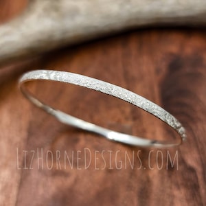 Sterling Silber Floral Muster Armreif