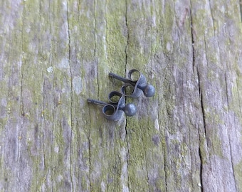 Geoxideerde zilveren studs