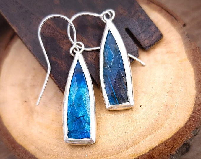 Labradorite Cathedral Window Earrings