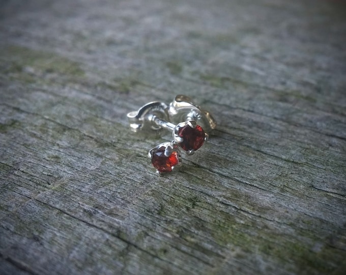 Garnet Studs