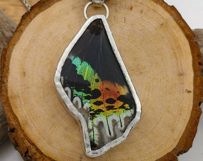 Come Fly With Me, Sunset Moth Wing Pendant