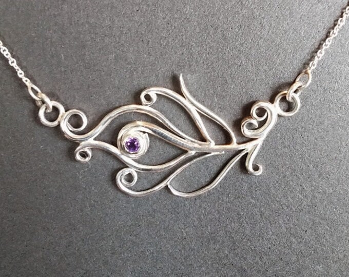 Silver Feather Necklace