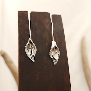 Sterling Silver Calla Lily Earrings