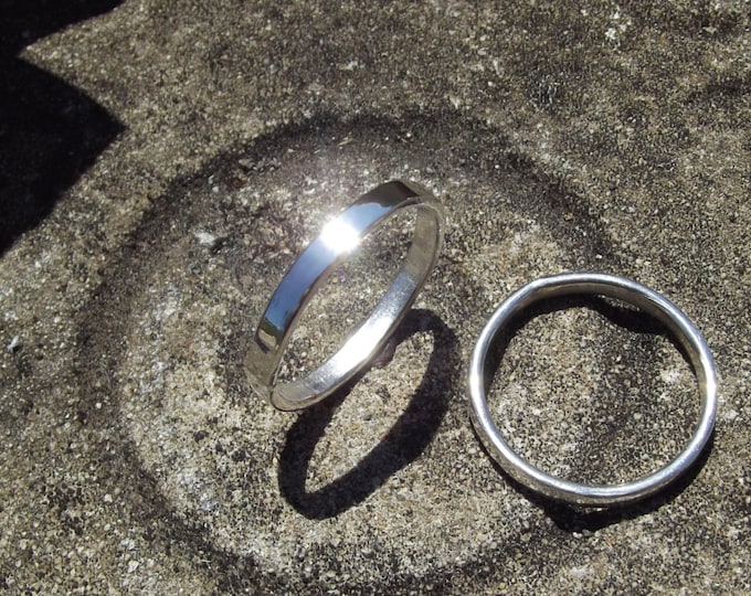 Plain Sterling Silver Band