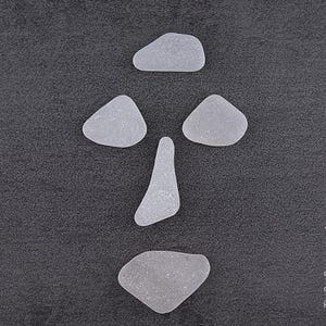 Minimalistisch gezicht strandglas DIY Art Kit – Art You Create. Strandhuisdecoratie. Kustkunstwerk.