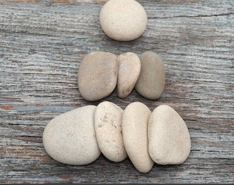 Beach rocks 8pcs. Balancing stack. Relaxation gift. Aquarium rocks. Bedach art. Stress relief gift. Beach pebble decor. Mindfulness gift