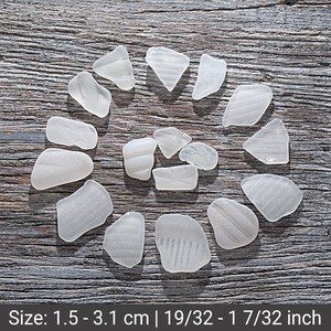 Verre de mer à motifs 17pcs, verre de plage blanc pour l&#39;artisanat, fournitures de bijoux, fournitures d&#39;art en verre